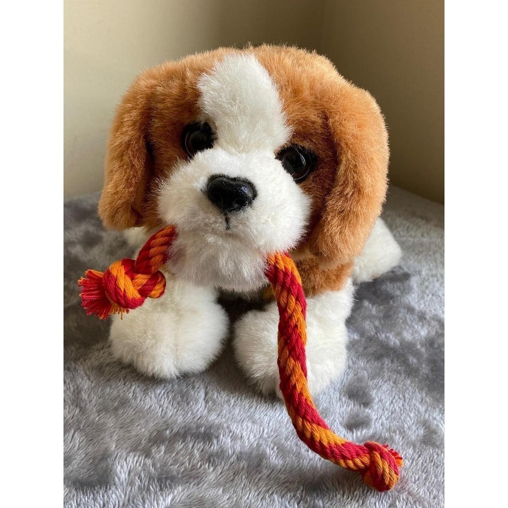 Hasbro Fur Real Friends Beagle Dog Tuggin Pup Animated Plush Toy 10" Plush